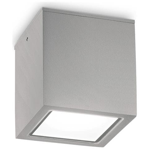 Plafoniera Moderna Techo Alluminio Grigio 1 Luce Gu10 20w Ip54 - Foto 1