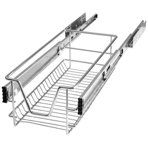 Set 2 Cassetti Cassetto Telescopico Cucina 30cm Cestello Estraibile Salvaspazio - Foto 5