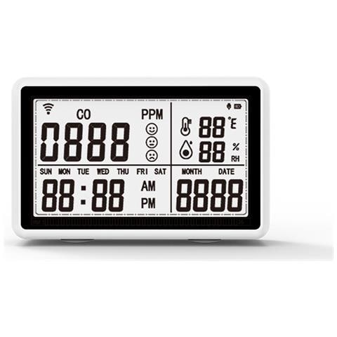 Tester Di Monossido Di Carbonio Della Qualità Dell'aria Con Rilevatore Di Temperatura E Umidità 2 In 1 - Foto 1