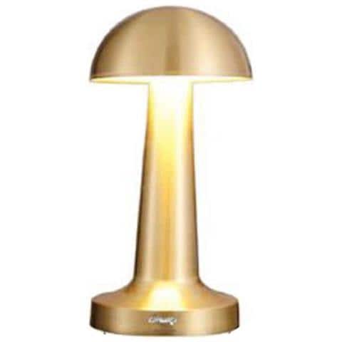Lampada Da Tavolo Oro Ricaricabile Usb Effetto Touch Luce Decorativa Td-306 - Foto 1