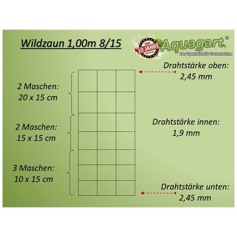 150m, Rete Di Protezione Da Animali Selvatici, Rete Per Zona Boschiva, Rete Annodata, Rete Pastorale, Rete Metallica 100/8/15 Pesante - Foto 2