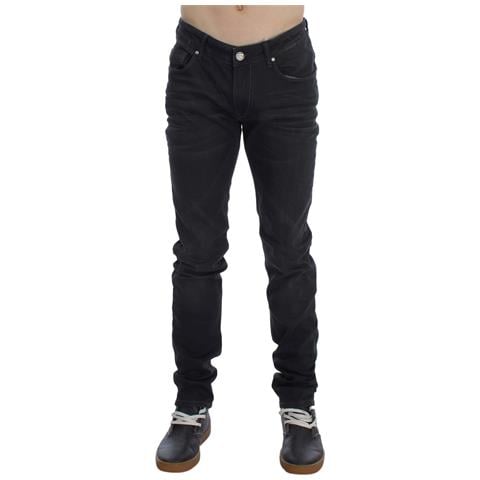 Jeans Slim Fit In Cotone Elasticizzato Grigio - W34 - Foto 2