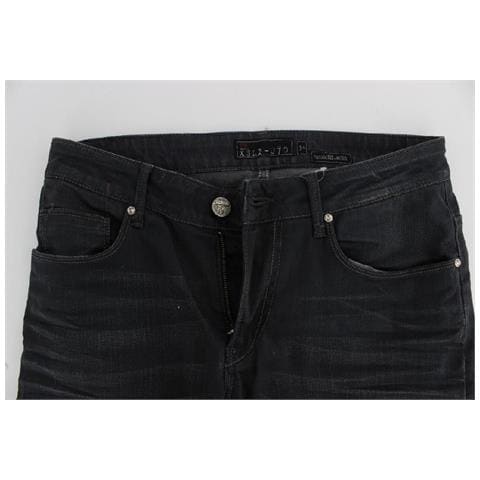 Jeans Slim Fit In Cotone Elasticizzato Grigio - W34 - Foto 5