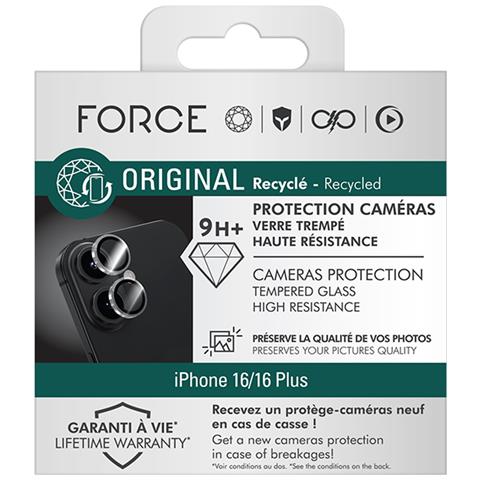 2 Protezioni Dell'obiettivo Della Fotocamera Per Iphone 16 / 16 Plus In Vetro Temperato Piano 9h+, Trasparente - Foto 4