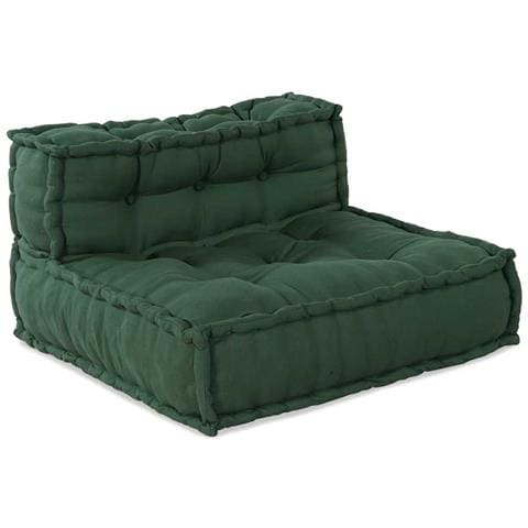 Pouf Modulare Verde 70x70x54 in Tessuto - Foto 2