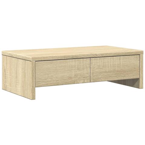 Supporto Monitor Con Cassetti Sonoma 50x27x15 Cm In Truciolato - Foto 2