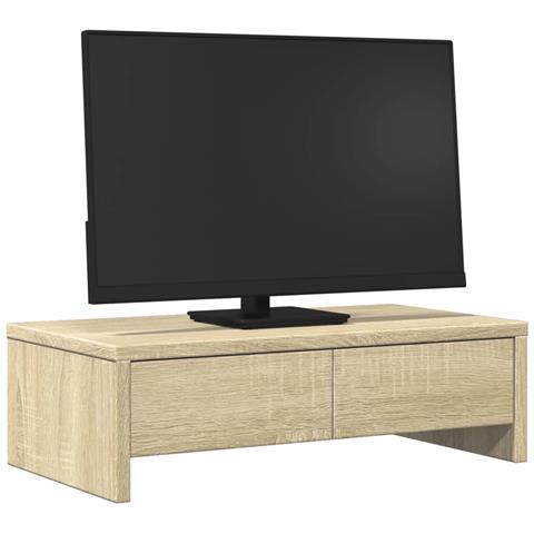 Supporto Monitor Con Cassetti Sonoma 50x27x15 Cm In Truciolato - Foto 3