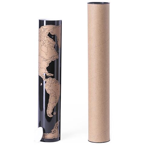 Mappa Del Mondo Paralisi. 43x28,5x1 Cm. Colore Marrone - Foto 2