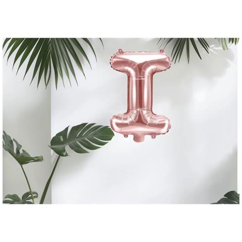 Pallone Foliato Lettera ""i"" Rosa 43 Cm X 25 Cm - Ideale Per Festeggiamenti E Decorazioni - Foto 2