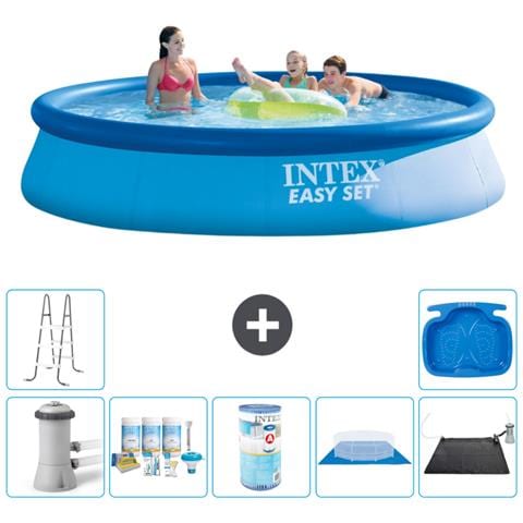 Piscina Fuori Terra - In Giro - 396x84 Cm - Blu - Include Accessori Coordinati A1127 - Foto 1