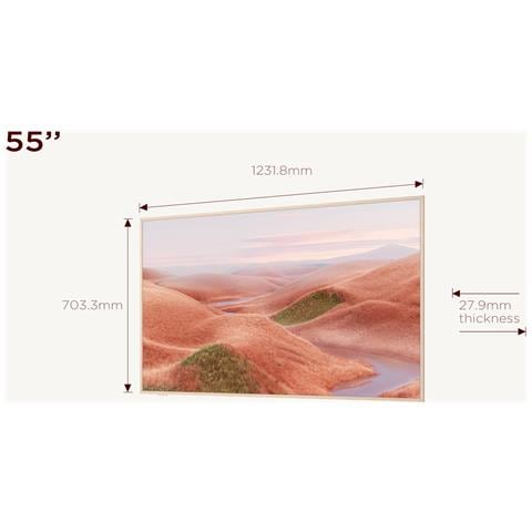 Smart TV Art QLED 4K 55" 55A300W, Motion Clarity PRO, Dolby Vision IQ, HDR10+, Dolby Atmos, Controlli vocali, Google TV - Foto 2