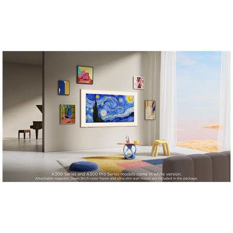 Smart TV Art QLED 4K 55" 55A300W, Motion Clarity PRO, Dolby Vision IQ, HDR10+, Dolby Atmos, Controlli vocali, Google TV - Foto 16
