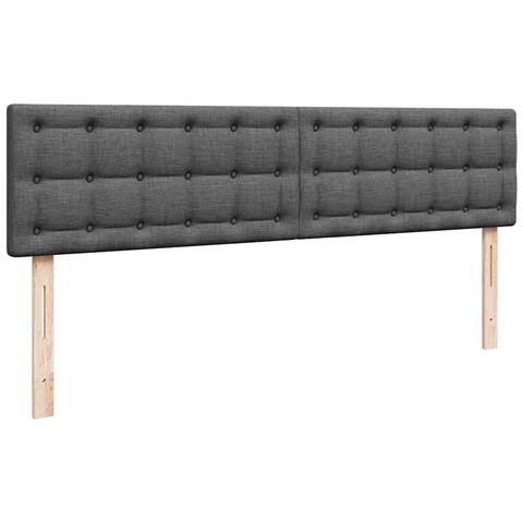 Struttura Letto Pouf con Materasso 160x200 cm in Tessuto - Foto 9