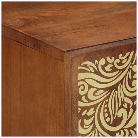 Set di Mobili per Bagno in Legno Massello di Mango (4 Pezzi), Armadio per Lavabo 62x33x58 cm in Legno Massello di Mango, Specchio 50x70x3 cm in Legno Massello di Mango, Mobile Laterale 38x33x160 cm in Legno Massello di Mango, Armadio da Bagno 38x33x5 - Foto 9