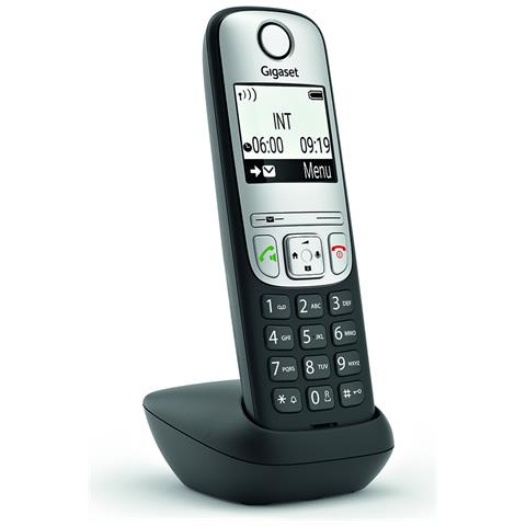 A690HX Telefono analogico /DECT Identificatore di chiamata Nero, Argento - Foto 1