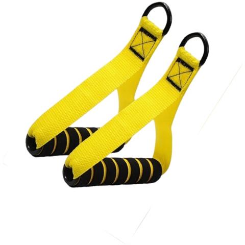 Coppia Di Maniglie Per Allenamento Espansione Torace Domestico Per Fasce Di Resistenza Yellow - Foto 2