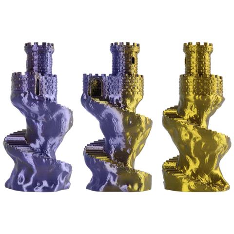 81405 materiale di stampa 3D Acido polilattico (PLA), Seta Multicolore 1 kg - Foto 2