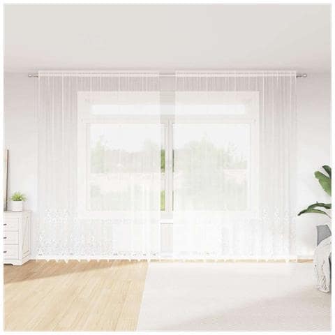 Tende con tende Bianco 300 x 280 cm Poliestere - Foto 2