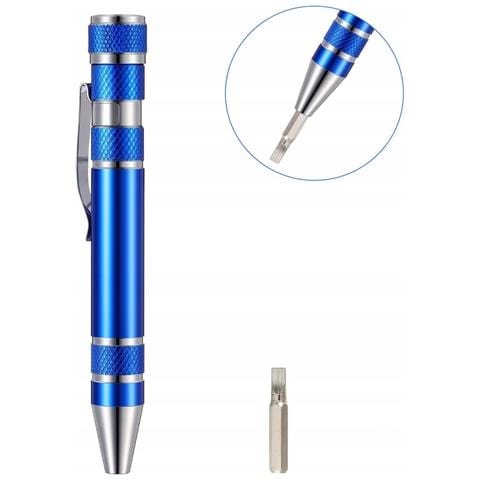 Cacciavite Di Precisione Tascabile 8 Bit - Design Compatto In Alluminio | Magnetico, Ergonomico | Per Elettronica, Orologi, Occhiali - Foto 2