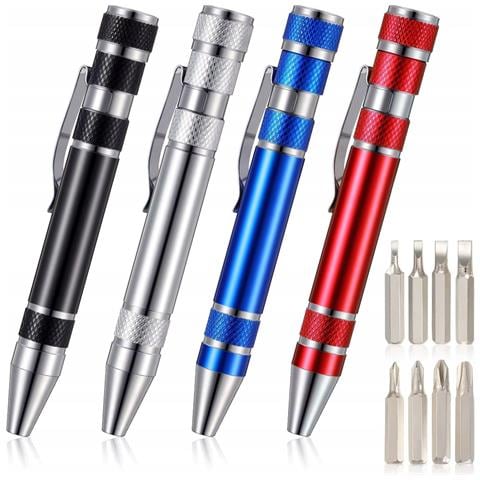 Cacciavite Di Precisione Tascabile 8 Bit - Design Compatto In Alluminio | Magnetico, Ergonomico | Per Elettronica, Orologi, Occhiali - Foto 8