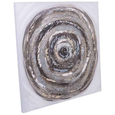 Quadro In Rilievo Dipinto A Mano 80x80x3h - Foto 1