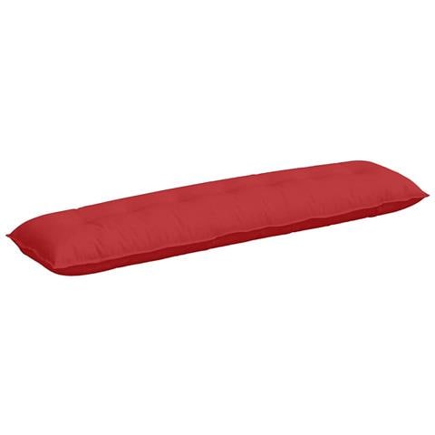 Cuscino per Schiena Rosso 200 x 19 x 50 cm Tessuto - Foto 1