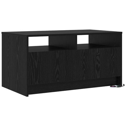Tavolino da salotto con cassetto Rovere Nero 90 x 50 x 45 cm - Foto 9