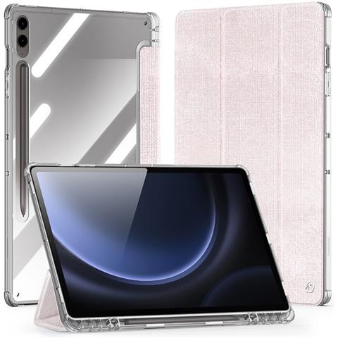 Cover per Galaxy Tab S9 FE Plus - TPU+PC+Pelle /PU, Trasparente, Auto Wake /Sleep - Foto 1