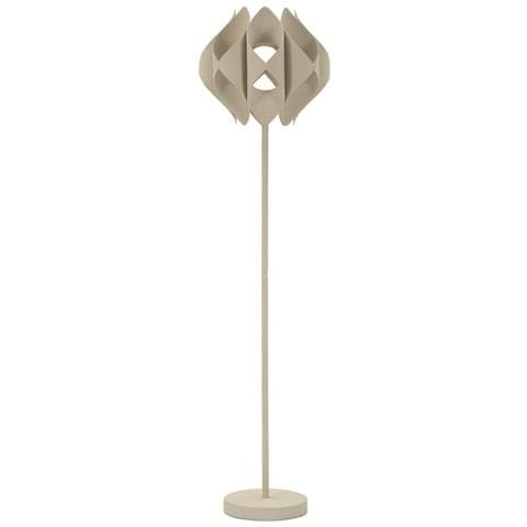 Lampada Da Terra Space In Ferro Color Crema 39,5x155 Cm - Foto 1