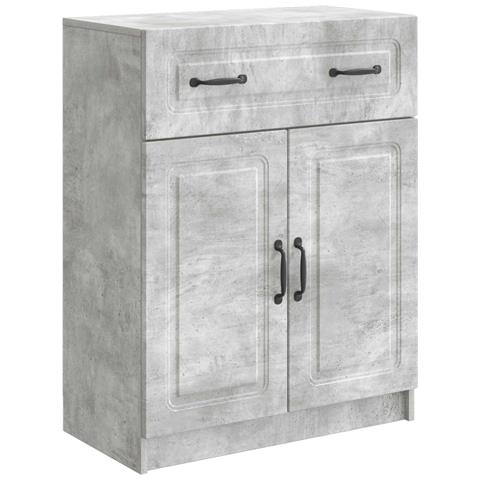 Credenza Grigio Cemento 66 x 34,5 x 87 cm Legno ingegnerizzato - Foto 1