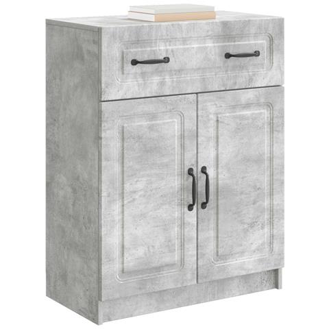 Credenza Grigio Cemento 66 x 34,5 x 87 cm Legno ingegnerizzato - Foto 2