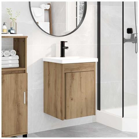 Mobile bagno con rubinetto Rovere Artigianale 42 x 40 x 74,5 cm - Foto 2