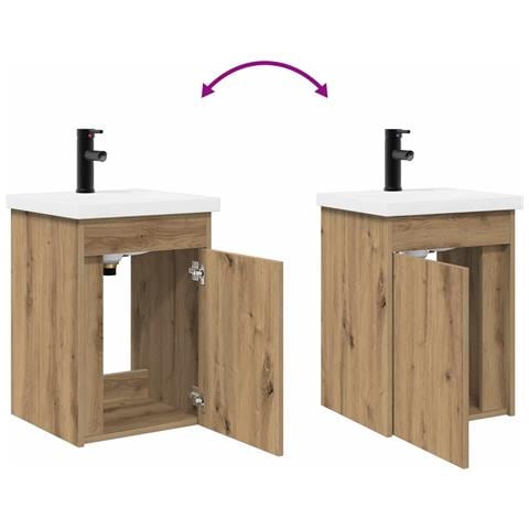Mobile bagno con rubinetto Rovere Artigianale 42 x 40 x 74,5 cm - Foto 9
