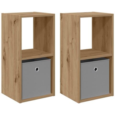 Comodino 2 pcs Rovere artigianale 30,5 x 27 x 59,5 cm - Foto 1