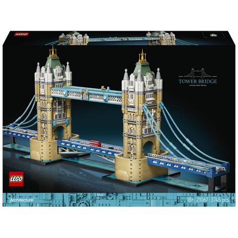 Architecture 21067 Tower Bridge, Kit Modellismo per Adulti Fai da Te, Miniatura Monumento 3D, Idea Regalo da Collezione - Foto 1