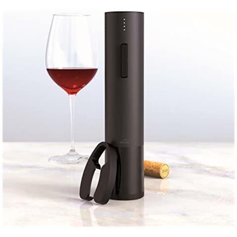 63056 - Cavatappi elettrico Black Luxe in acciaio inox, apribottiglie automatico - Foto 3