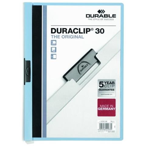 pz. 1 Cartelline Duraclip 3 mm. azzurro 3 mm 220006 - Foto 2