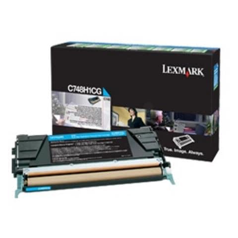 C748H3CG Toner Originale Ciano per C748de Capacità 10000 Pagine - Foto 1