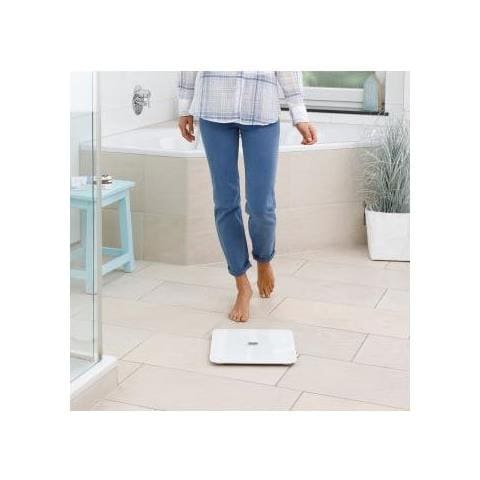 Bs 450 Bilancia Pesapersone Elettronica Rettangolo Bianco - Foto 1