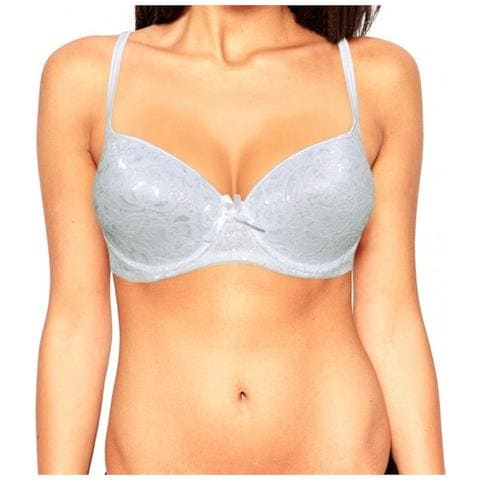 Reggiseno Lizzy Seducente Pizzo Coppe Semi Imbottite E Bretelle Regolabili - Bianco D 4a - Foto 1