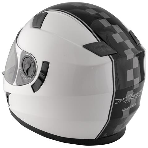 Casco Integrale Moto Scooter Touring Visiera Interna Parasole Viaggio Bianco M - Foto 2