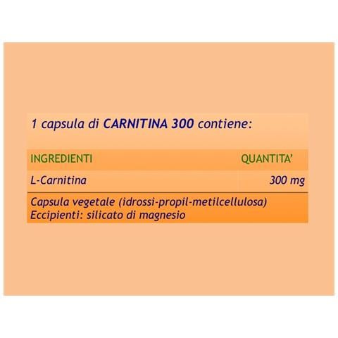 Carnitina, 300 Mg - 30 Caps - Foto 2