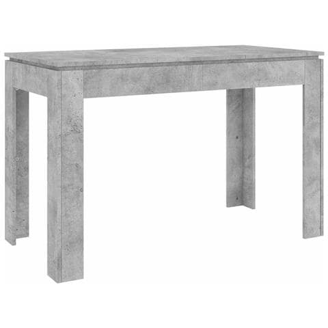 Tavolo da Pranzo Grigio Cemento 120x60x76 cm Legno Multistrato - Foto 8