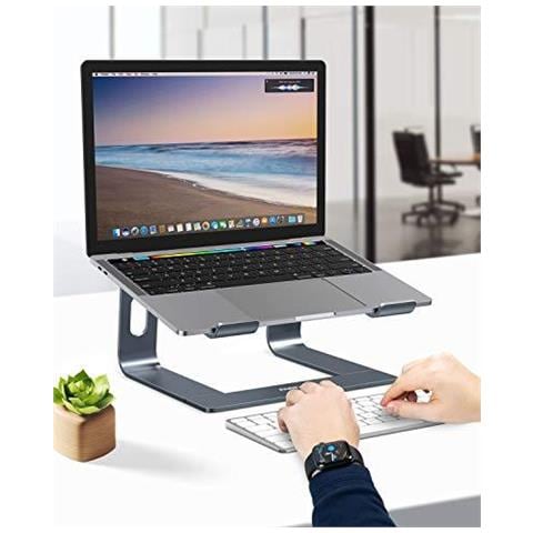 Laptop Stand Nulaxy Ergonomico Notebook Stand Supporto Universale Pc Supporto Riser Per Dell Hp Samsung Lenovo Tutti E 10 15.6 Notebook - Grey - Foto 2