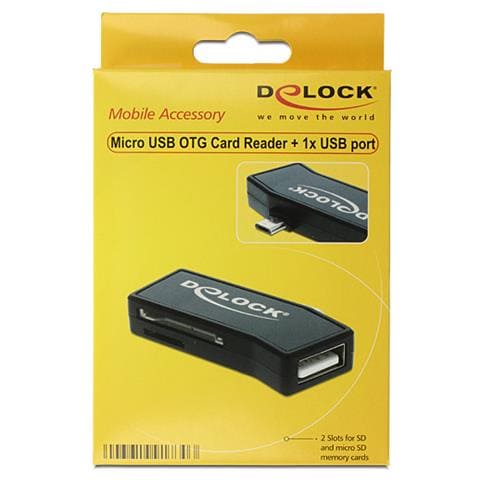 91730, MicroSD (TransFlash) , MicroSDHC, MicroSDXC, MMC, SD, SDHC, SDXC, USB 2.0, Nero - Foto 1