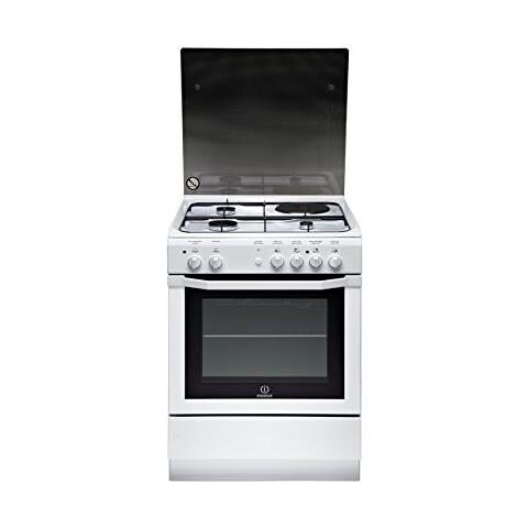 INDESIT - I6M6CAG (W) / FR Libera installazione Piano cottura a gas Nero,  Bianco cucina - ePRICE