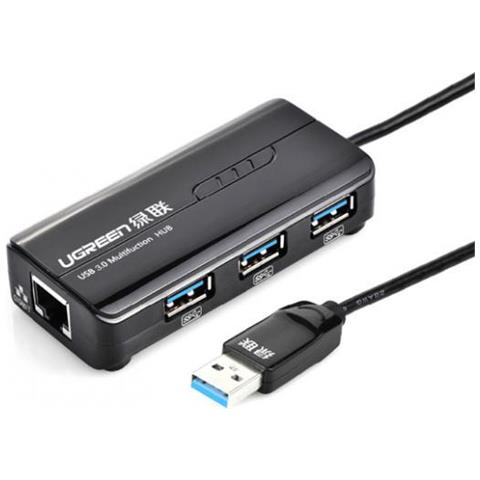HUB USB 3.0 con adattatore Gigabit Ethernet - Foto 1