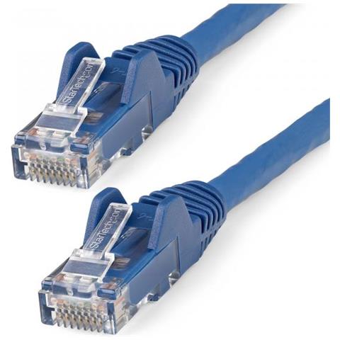 Cavo Ethernet CAT6 da 7 m - LSZH (Low Smoke Zero Halogen) - 10 Gigabit 650MHz 100W PoE RJ45 - Cavo di rete Lan UTP - Cavo patch categoria 6 antigroviglio - CAT 6, Certificazione ETL, 24AWG - Blu - Foto 1