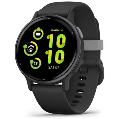 Sportwatch vívoactive 5 Impermeabile 5 ATM Display Amoled a Colori GPS Bluetooth ANT+ Wi-Fi Cinturino in Silicone Colore Black / Slate - Foto 1