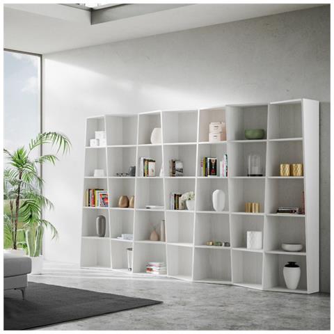 Libreria Moderna Trek 7 Elementi Noce - Foto 1